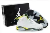 sport air jordan 6 hommes retro basket olympic yellow green